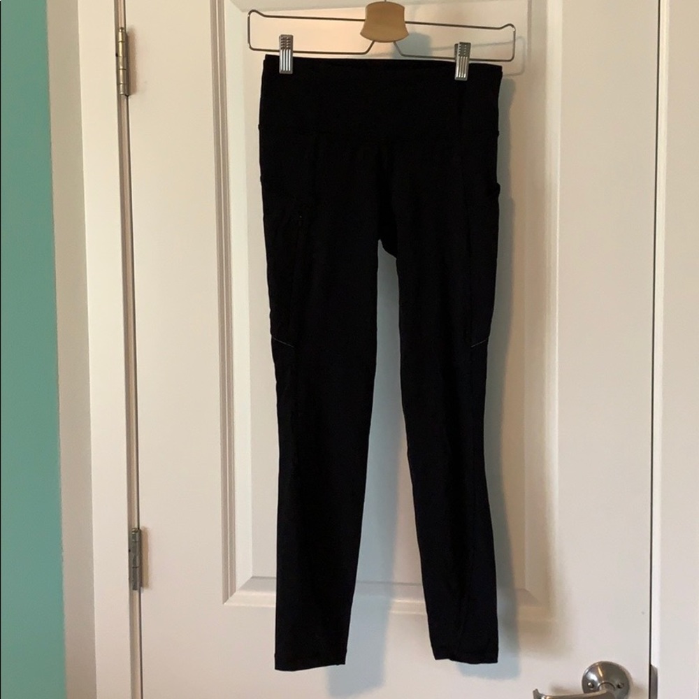 Lululemon Run On Tight 25” size 4 Black 🍋